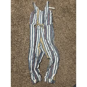 NWT DREW Linen Jumper Jumpsuit S